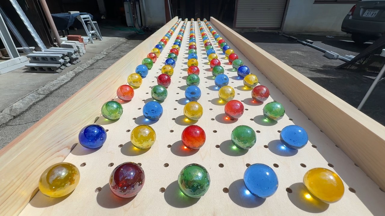 マーブルラン215 marble run 笑顔のコース 楽しく転がすビー玉 感謝の