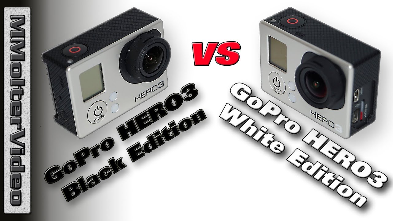 Gopro Hero 3 Black Vs Gopro Hero3 White Edition Youtube