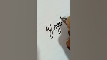 Yogita Cursive Handwriting || Handwriting || calligraphy writing #handwriting #shorts #calligraphy