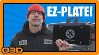 Awesome Front License Plate Mounting Solution - JeepsNeeds EZ-Plate
