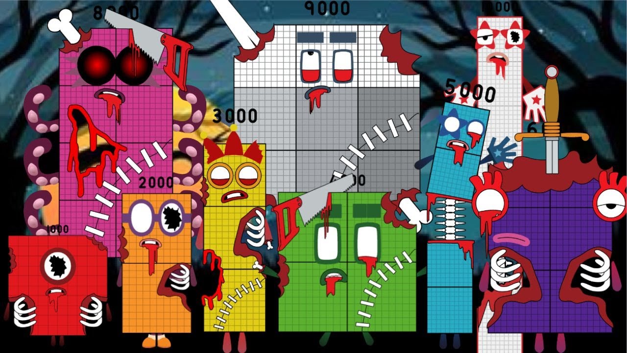 The Zombie Invasion Has Begun! Numberblocks Band But Reimagined (1000-10000) Zombies Vs Normal