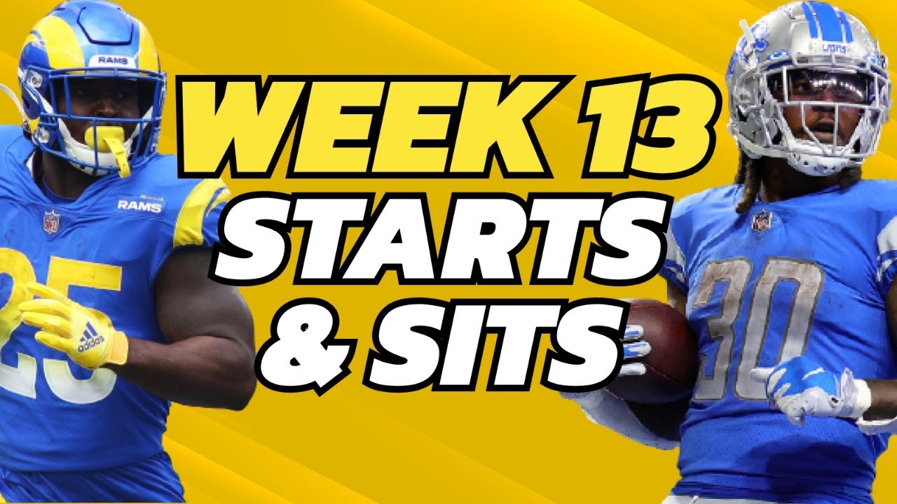 NFL Week 13 Kickoff Show! Starts, Sits & Fantasy Calls YouTube