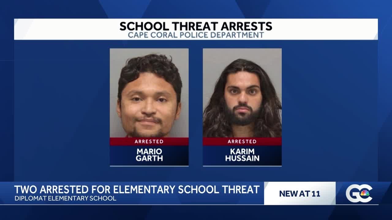 Two men arrested for Diplomat Elementary School threat - YouTube