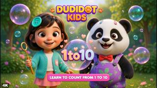 Counting 1-10 for Toddlers: The DudiDot Bubble Pop Song (4K) screenshot 5