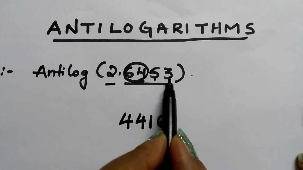 Easy way to find Antilogarithms