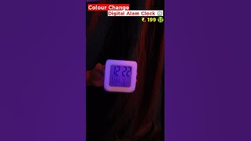 Colour Change Digital Alarm Clock ⏰ 🤑 #shorts #unboxing #review
