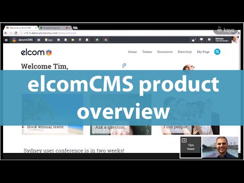 A Video Walkthrough of elcomCMS - Want an all-in-one website, intranet, portal & LMS solution?