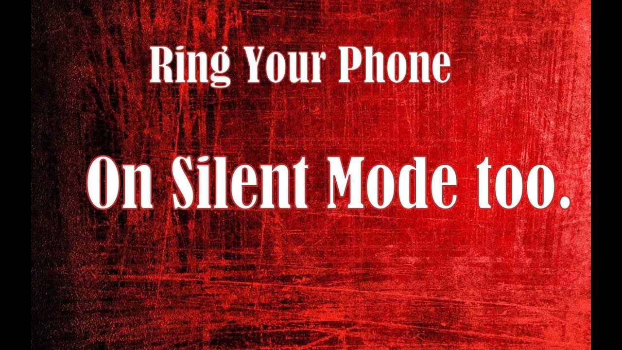 Silent Mode? | Ring Your Phone - YouTube