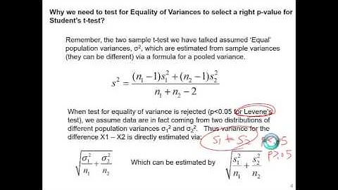 Student t-test concept