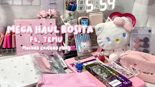 TEMU Haul: Muchas cosas rositas y de kitty