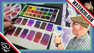 Watercolor Painting COLOR MIXING - 💜Purple