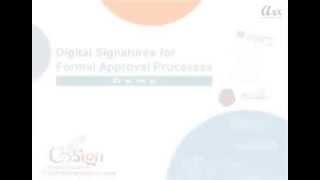 how to apply digital signatures in formal approval processes