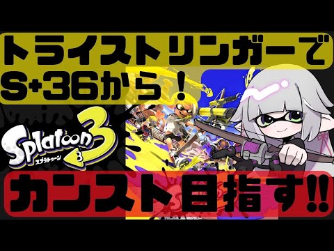 S+36から！S+50カンストまで！弓専(トライストリンガー+LACT-450)ガチマ！元オールXはどこまで行けるのか！【スプラトゥーン3】【LIVE配信】【 女性Vtuber