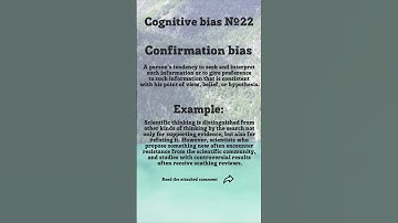 Confirmation bias