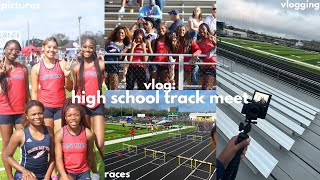 vlog: high school track meet | grwm, relay meet, races, etc.