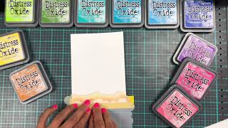 Rainbow Cloud Ink Blending | Distress Oxide Ink | Picket Fence Studios Life Changing Blender Brushes