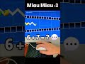Montagem Miau VS $10,000 Wave Challenge in Geometry Dash! #shorts