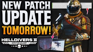Helldivers 2 Patch Update Tomorrow! CEO Statement & Voting Issue!