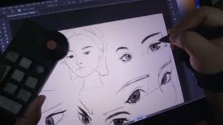 Drawing Practice: Portraits and Eyes (art process)