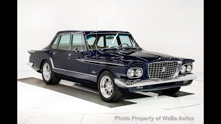 1961 Plymouth Valiant Resto Mod For Salefuel Injected 360 Roller Cam & Ported Headsautomatic