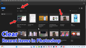 How to clear recent files in photoshop