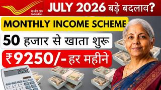 Post Office Monthly Income Plan (MIS Account) 2026 | Monthly Interest Payout Scheme In Post Office