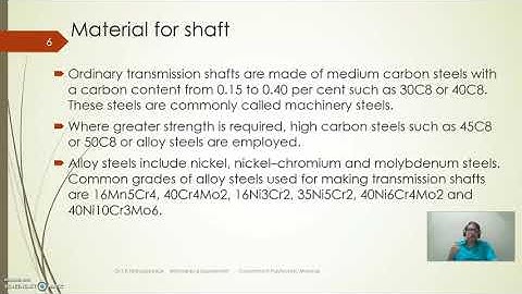 DME Module 16 Design of Shaft by Dr S B Mahagaonkar