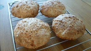 Very Easy Crusty Bread Rolls Recipe -- no mixer, no knead, no breadmaker
