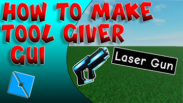 How To Make A Tool Giver Gui - Roblox Studio