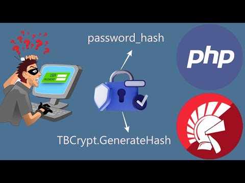 COMO GERAR O PASSWORD HASH NO DELPHI USANDO TBCRYPT