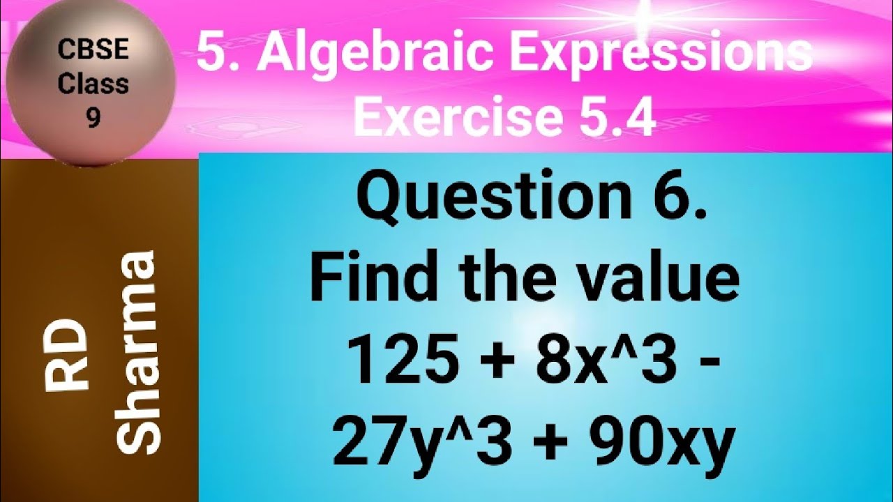 find-the-value-125-8x-3-27y-3-90xy-youtube