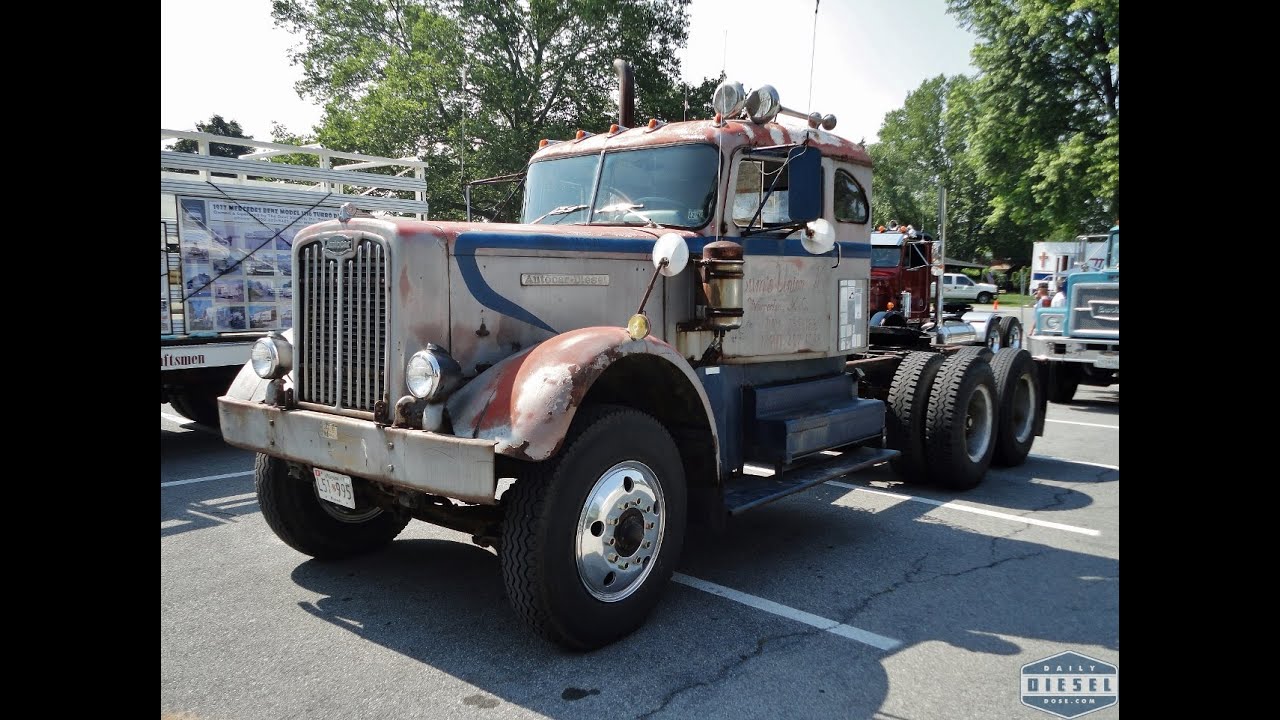 1956 Autocar Semi With Integral Sleeper  YouTube