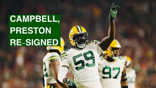 PACKERS RE-SIGN DE’VONDRE CAMPBELL (+ MORE!)