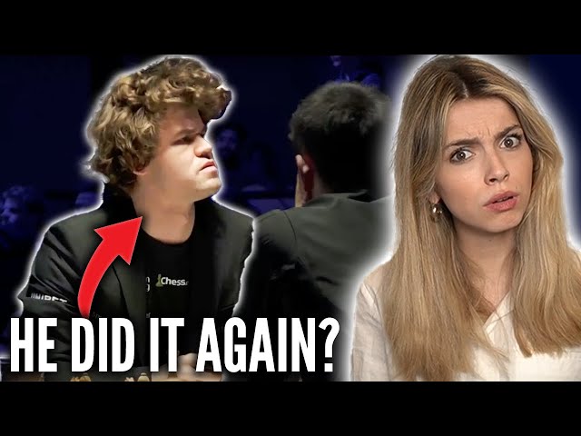 Magnus Carlsen vs Anna Cramling  Anna: Oh no, is this a super theoretical  line? Magnus: This is not a super theoretical line 😅 Anna and Magnus  played at the Retiro Park