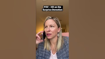 POV - HR on the Surprise Demotion #manager #ceo #pov #demotion #employee #humanresources