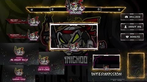Twitch logo, Animated Twitch Overlay, Alerts, Screens, Panels for Stream