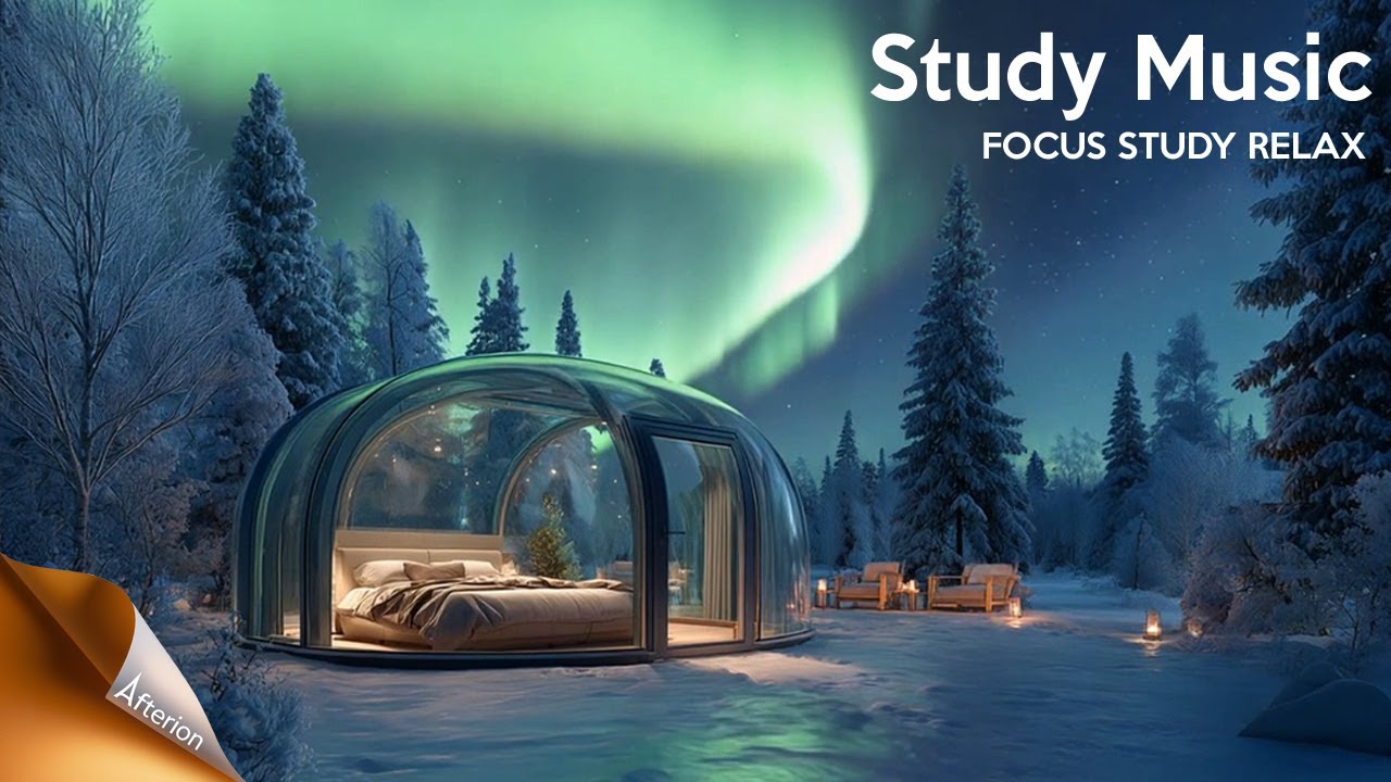 Calm Study Music Northern Lights Aurora for Focus, Meditation ...