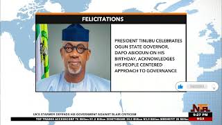 Tinubu Felicitates With Governor Dapo Abiodun on His Birthday