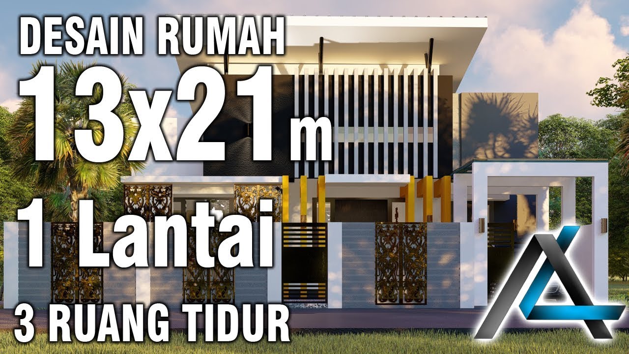 Desain Rumah 12x16 Meter1 Lantai3 Ruang Tidurpekanbarujasadesain2019 YouTube