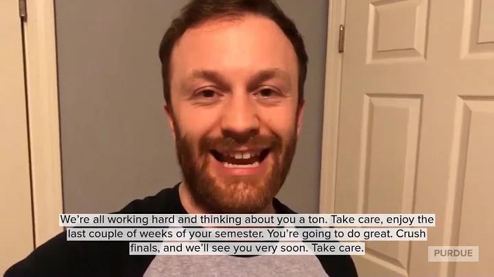 A Message for Purdue Students