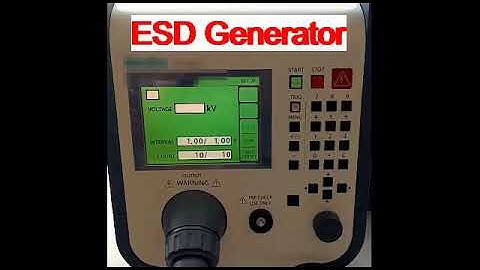 ESD Discharge Demonstration - Electrostatic Discharge (ESD)