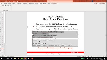 Reporting Aggregated Data Using the Group Functions - Part 3