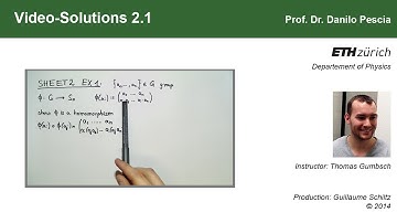 Group Theoretical Methods in Solid State Physics, Video-Solution 2.1