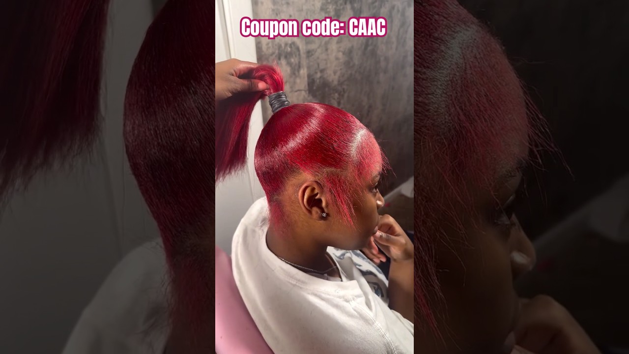 Big Curly Ponytail Extended On Natural Hair❤️Silk Press Tutorial w/ Leave Out Ft.