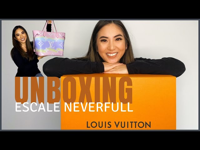 LOUIS VUITTON ESCALE NEVERFULL UNBOXING REVIEW MODELLING ❤ 