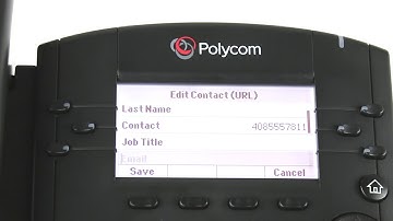 Polycom VVX 301 - Speed Dial