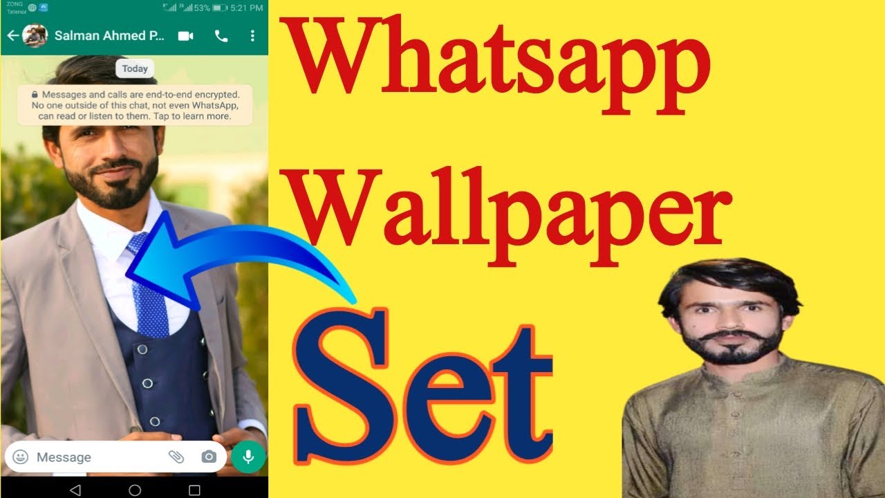How To Set Whatsapp Wallpaper Whatsapp Wallpaper Kaise Lagaye YouTube