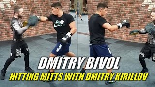 Dmitry Bivol Hitting Mitts with Dmitri Kirillov