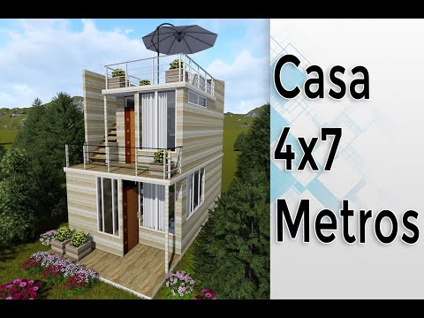 Mini Casa de 4x7 metros, Economica, con Terraza!!!