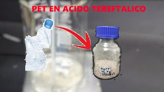 Convirtiendo botellas de agua en ácido